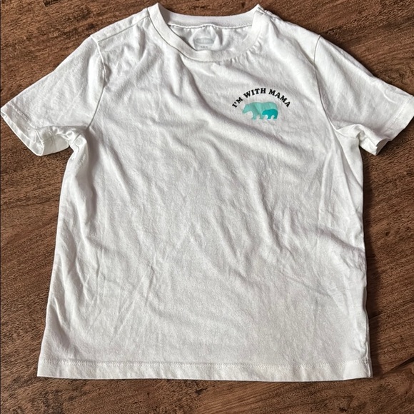White T-Shirt with Bear Graphic - Picture 1 of 1